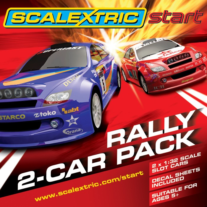 Scalextric Start Cars come without logos fitted Decal Sheet are included